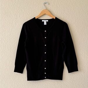 White House Black Market Black Cardigan